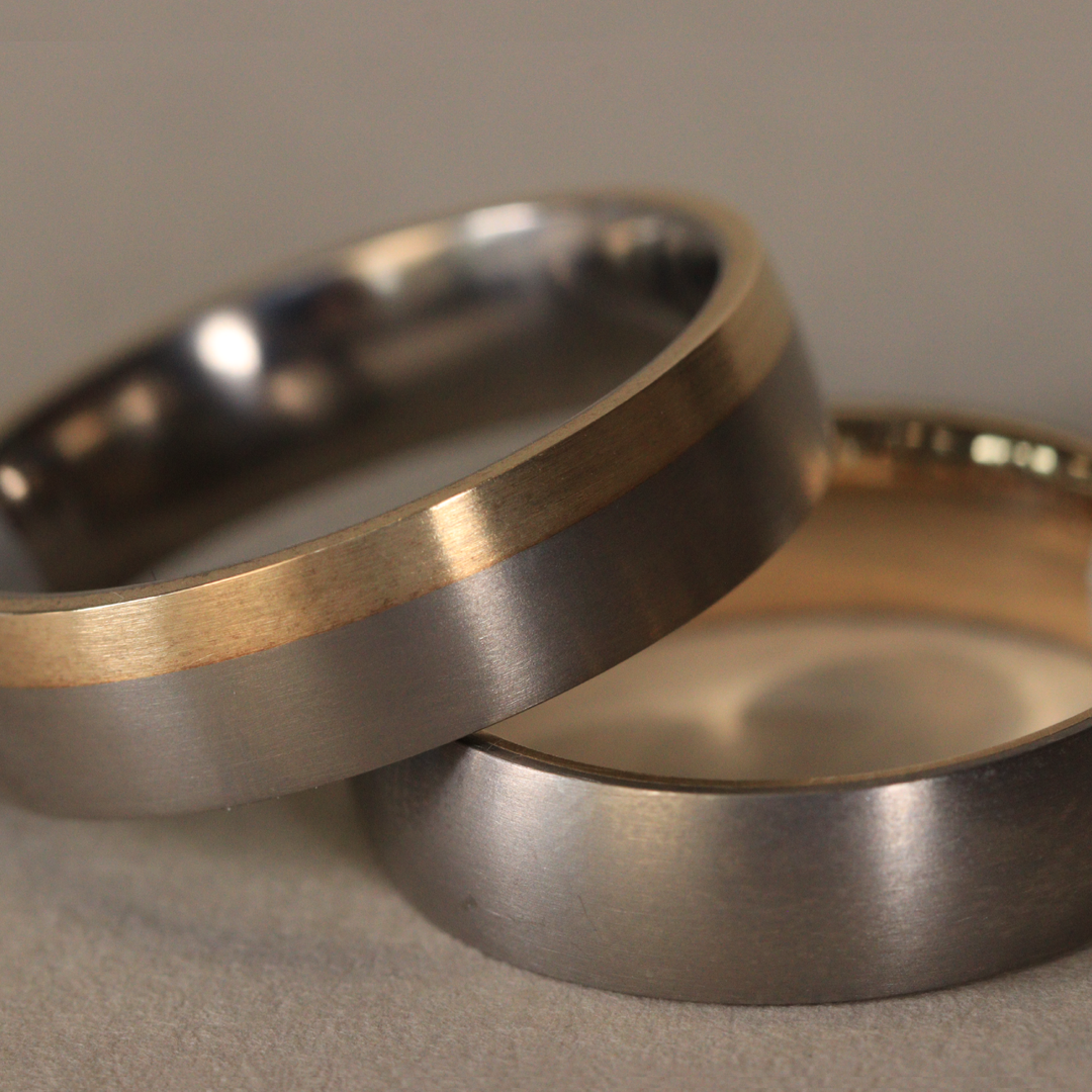 Two-Tone Wedding Rings