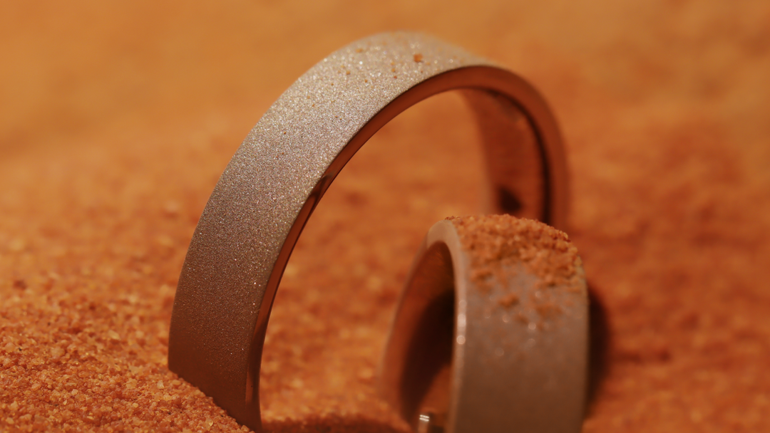 Sandblasted Wedding Rings