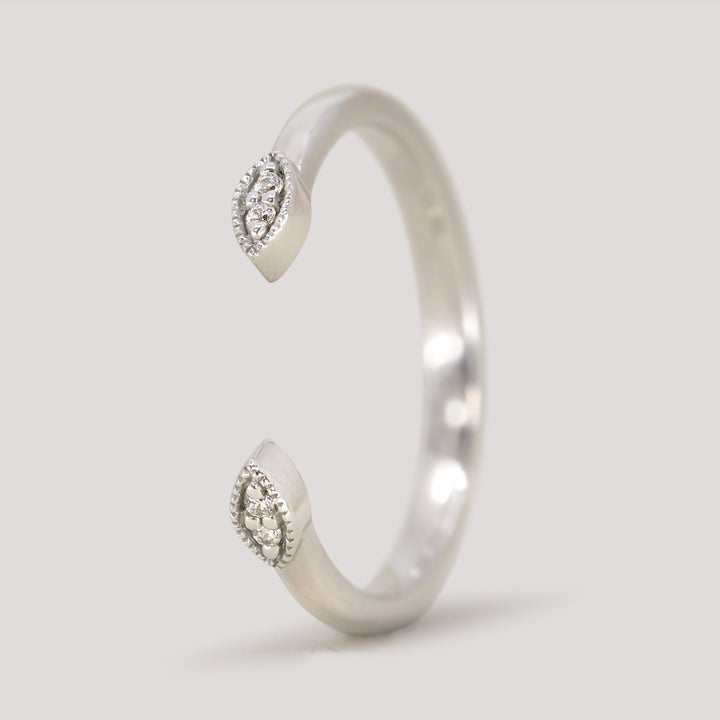 Athena - Diamond Set Cuff Ring - Made-to-Order Jessica Flinn Wedding Rings