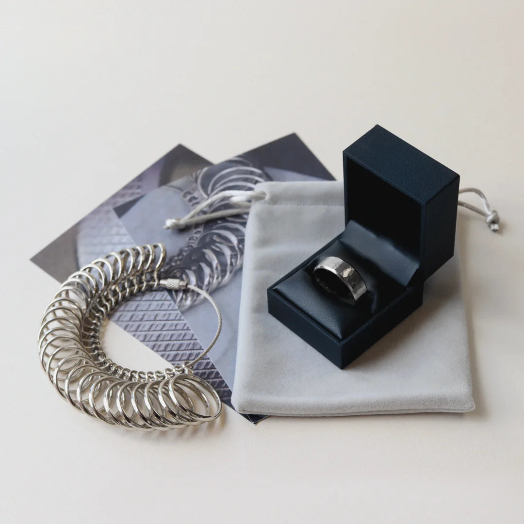 Titanium Knurled Effect Wedding Ring - The Park Hill Titanium Rings