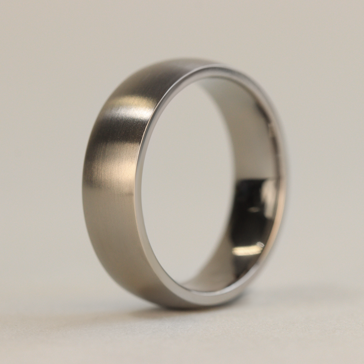 Titanium Brushed Wedding Ring - The Millhouses Titanium Rings