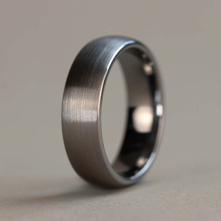 Tungsten Brushed Wedding Ring - The Millhouses Tungsten Rings