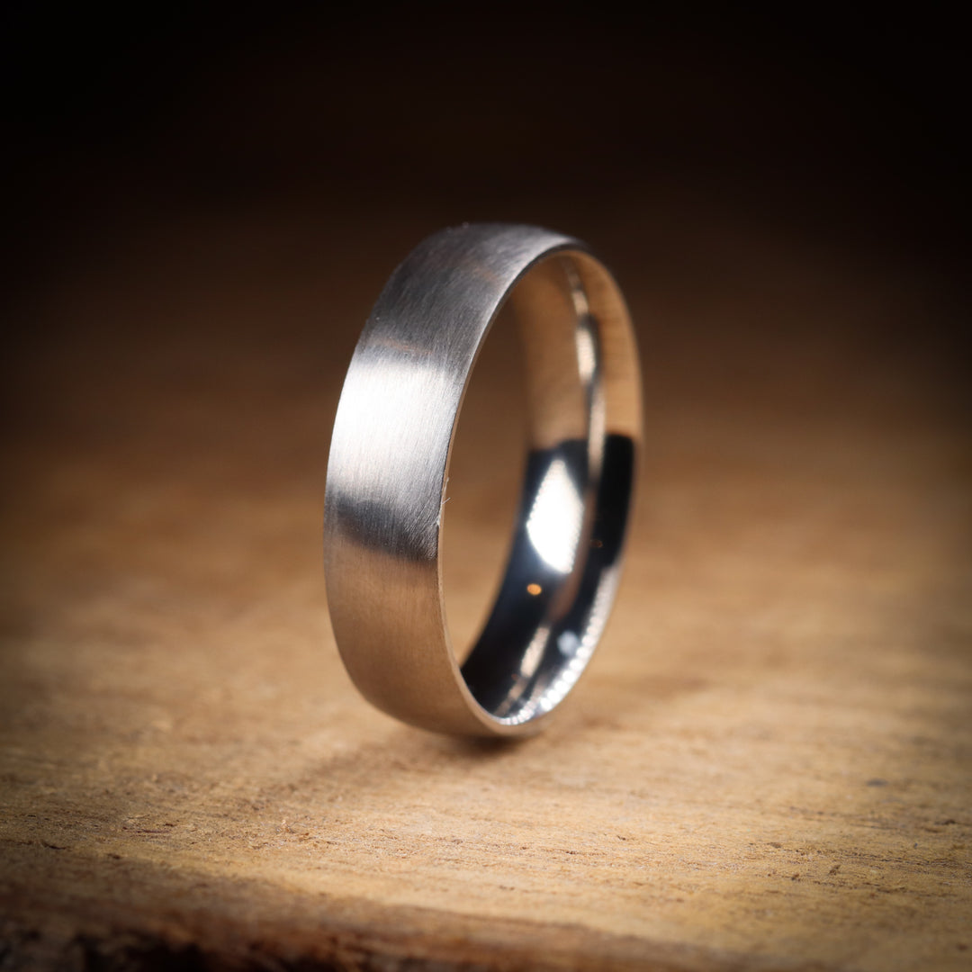 Matt Titanium Wedding Band - Titanium Satin Finish Men's Wedding Ring