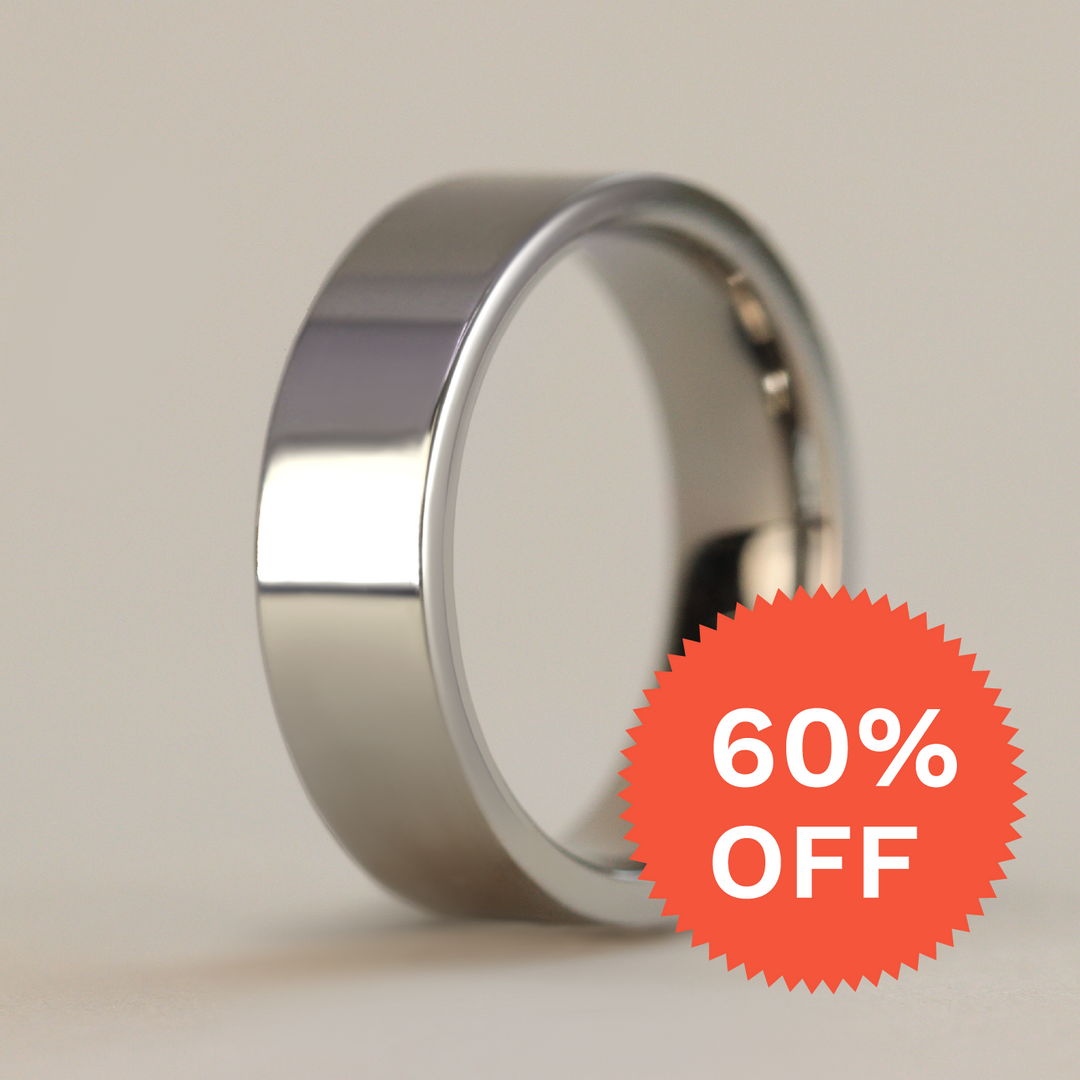 Flat Polished Titanium Wedding Ring - The Hillsborough Ring Titanium Rings