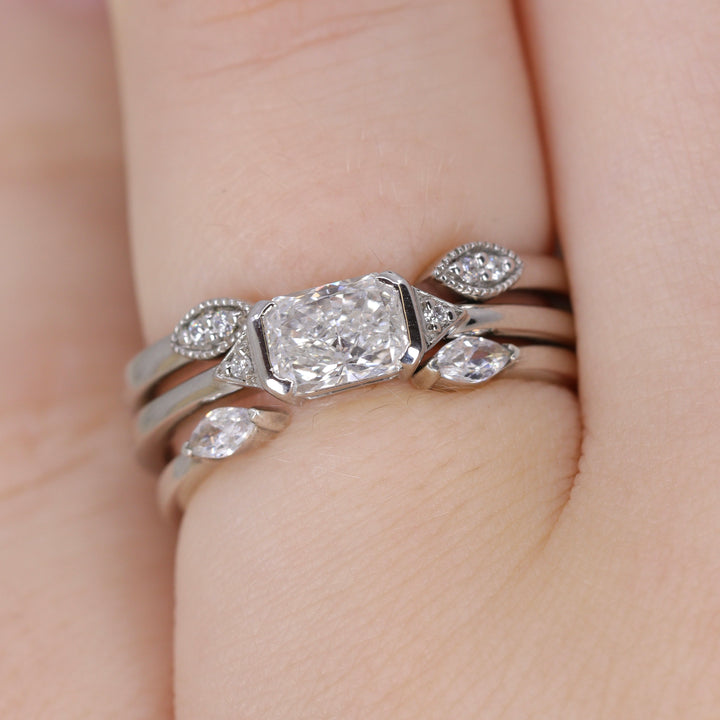 Athena - Diamond Set Cuff Ring - Made-to-Order Jessica Flinn Wedding Rings