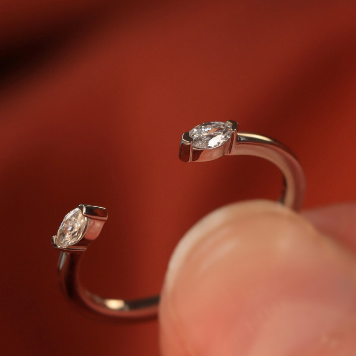 Athena - Diamond Set Cuff Ring - Made-to-Order Jessica Flinn Wedding Rings