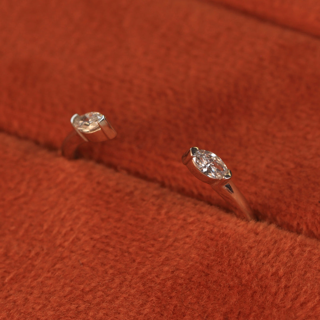 Athena - Diamond Set Cuff Ring - Made-to-Order Jessica Flinn Wedding Rings