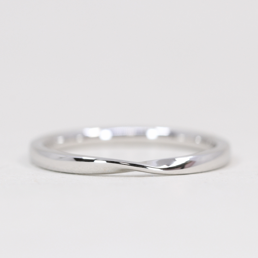 Dee - Twist Polished Women's Wedding Ring - Made-to-Order Jessica Flinn Wedding Rings