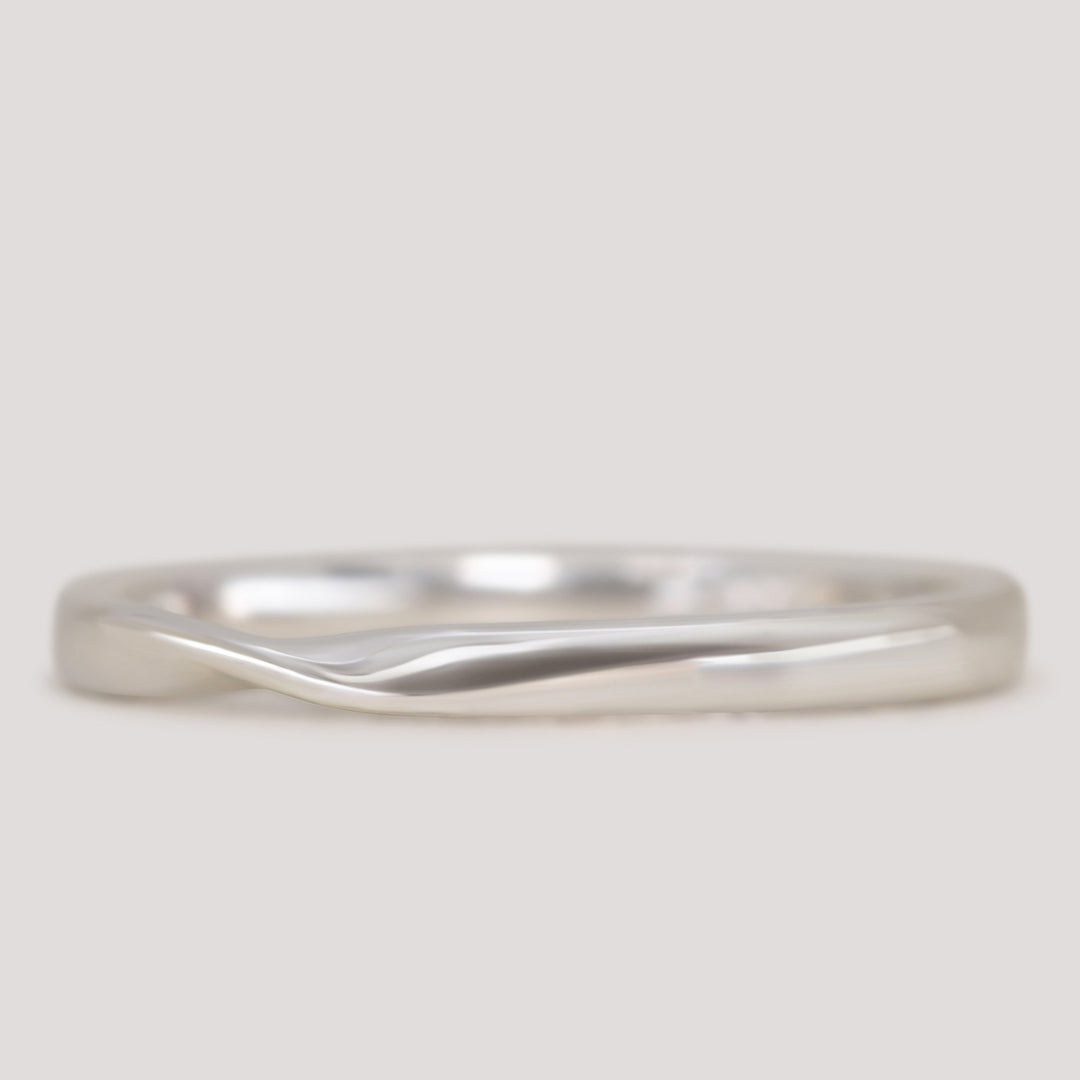Dee - Ribbon Twist Polished Wedding Ring Made-to-Order Jessica Flinn Wedding Rings