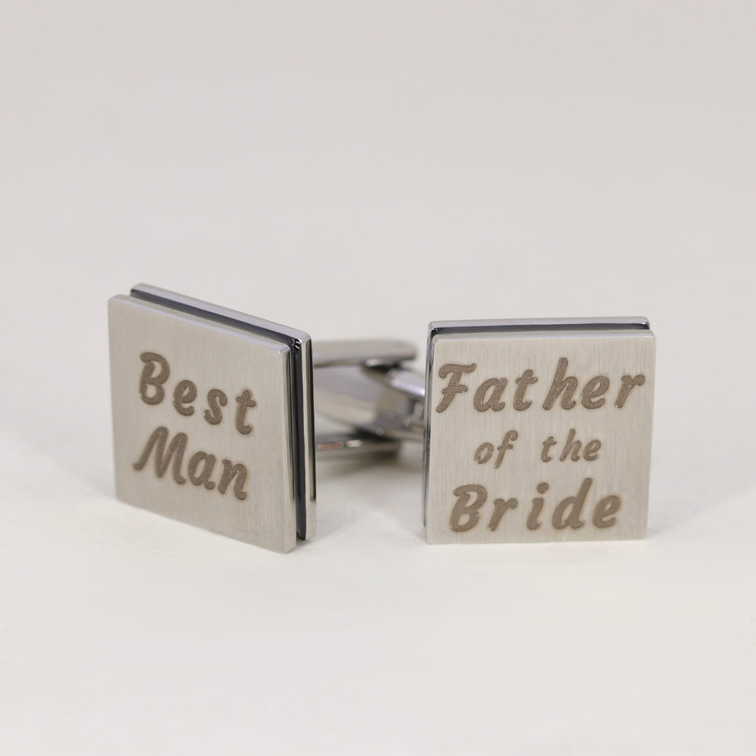 Stainless Steel Groomsmen Cufflinks Cufflinks