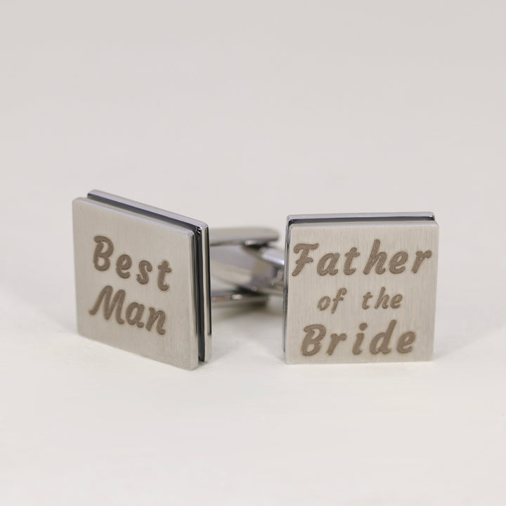 Stainless Steel Groomsmen Cufflinks Cufflinks