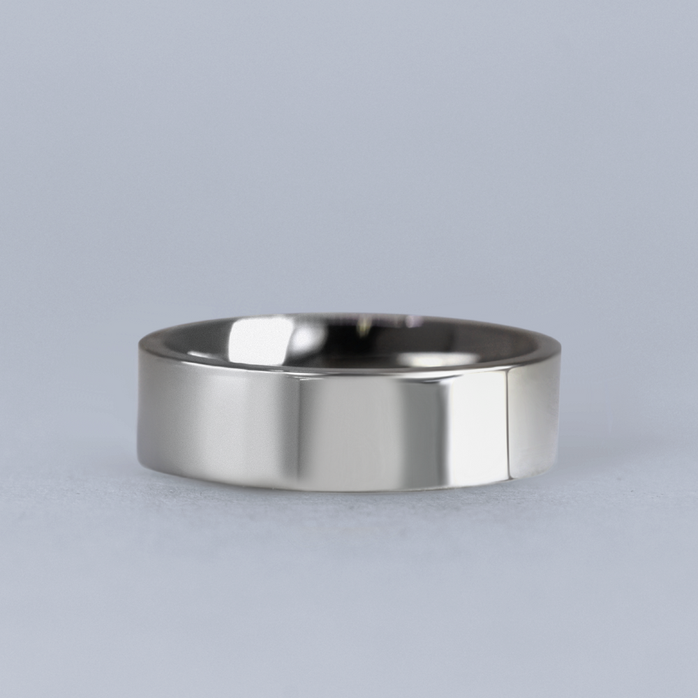 Flat Polished Stainless Steel Wedding Ring - The Hillsborough Ring Stainless Steel Rings