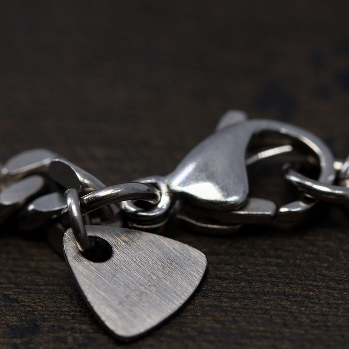 Titanium Filed Curb Chain Bracelet with Lobster Clasp - Made-to-Order Gifts/Merch