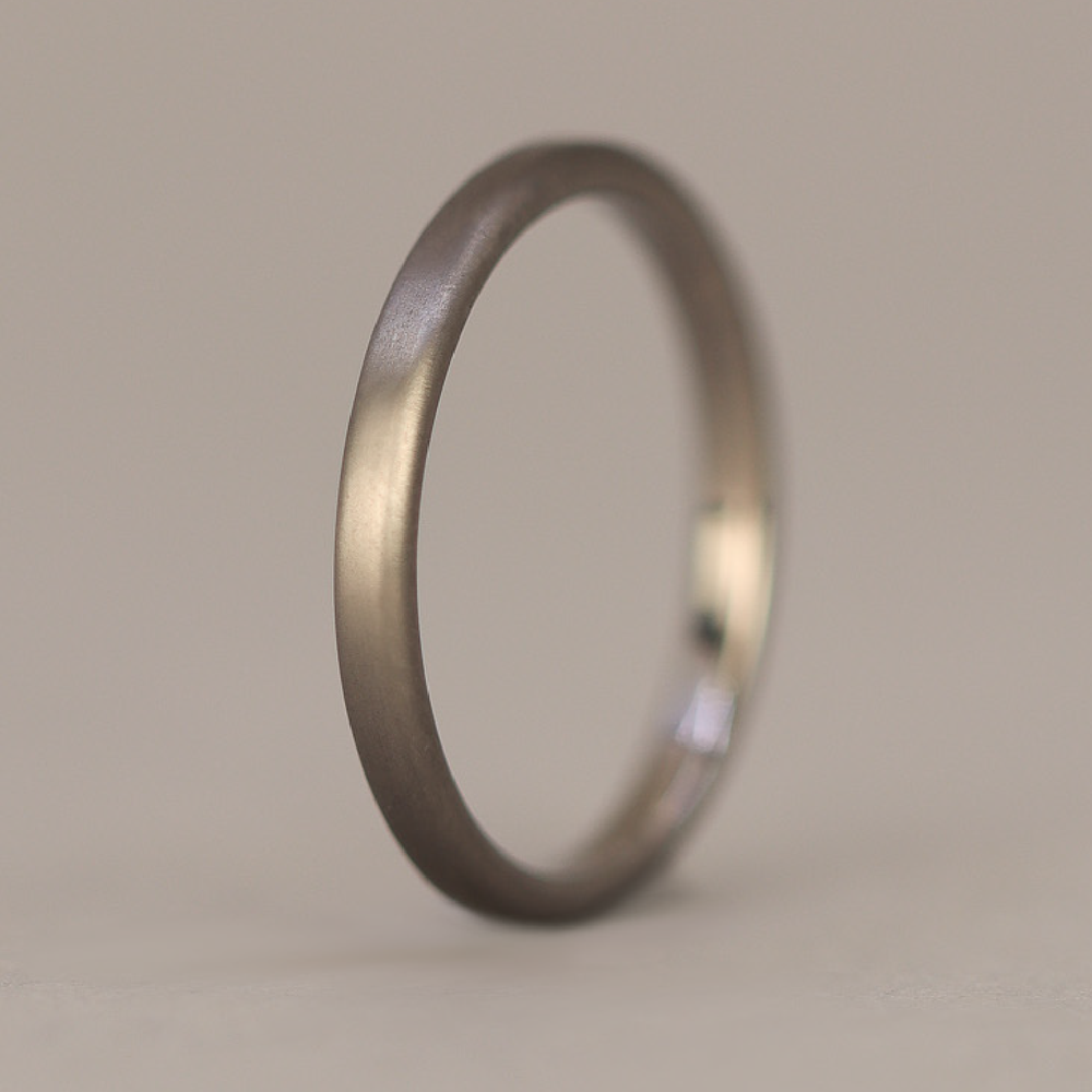 Titanium Comfort Fit Brushed or Polished Men's Wedding Ring - The Redmires - Made-to-Order Titanium Rings