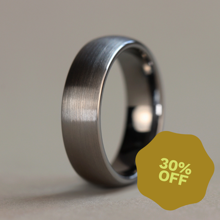 Tungsten Brushed Wedding Ring - The Millhouses