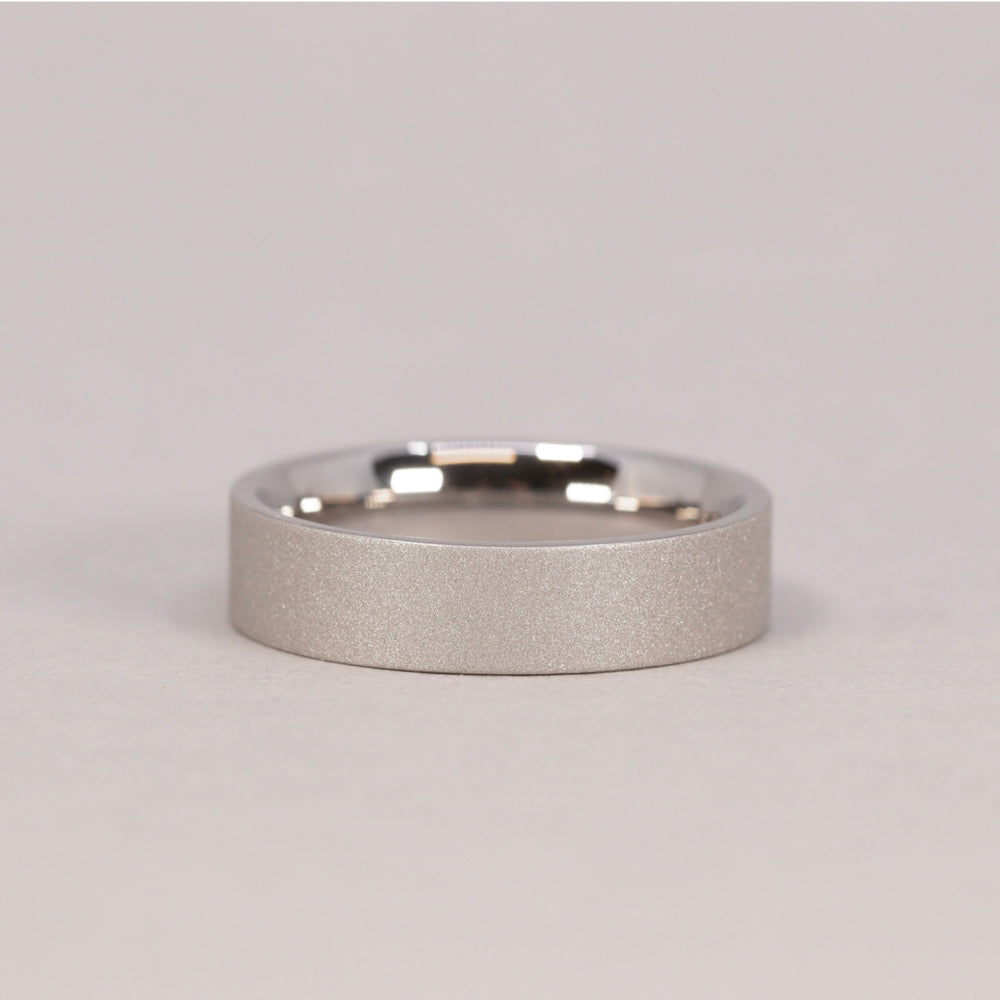 Stainless Steel Sandblasted Wedding Ring - The Chapeltown Stainless Steel Rings