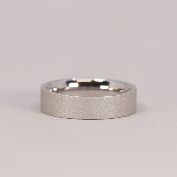 Stainless Steel Sandblasted Wedding Ring - The Chapeltown Stainless Steel Rings