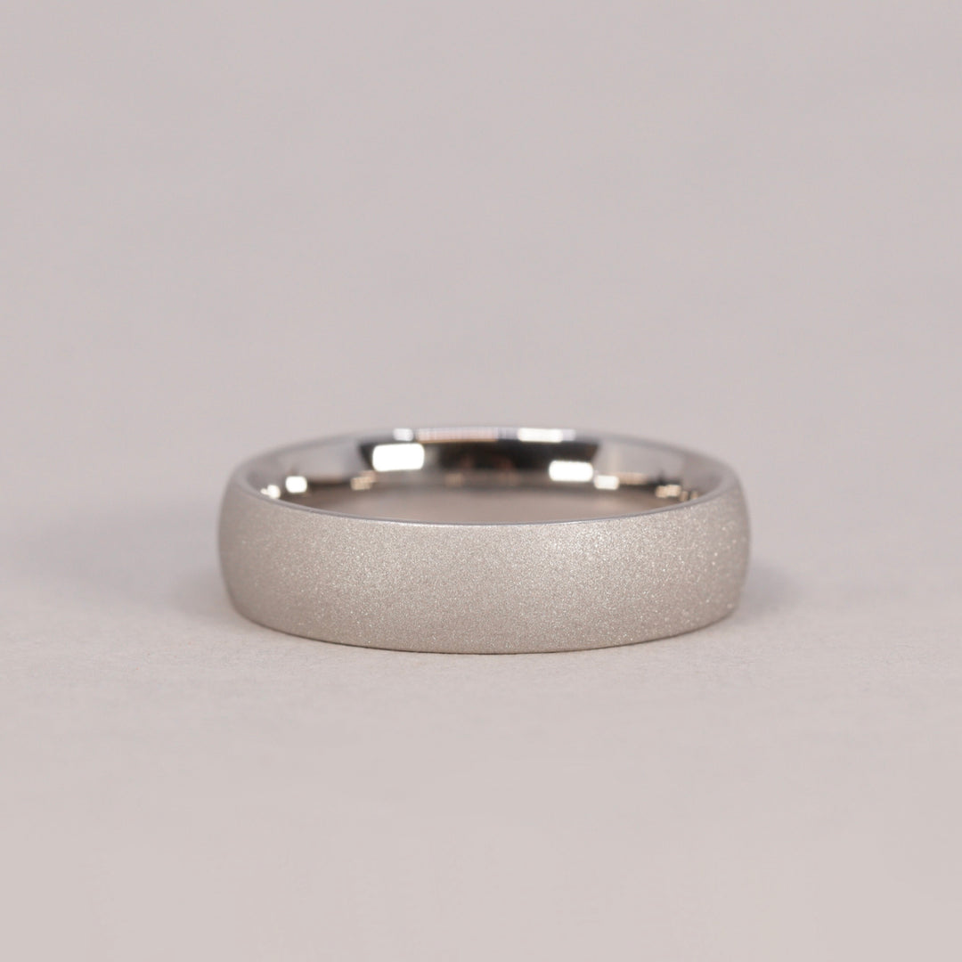 Stainless Steel Sandblasted Wedding Ring - The Ecclesfield Stainless Steel Rings