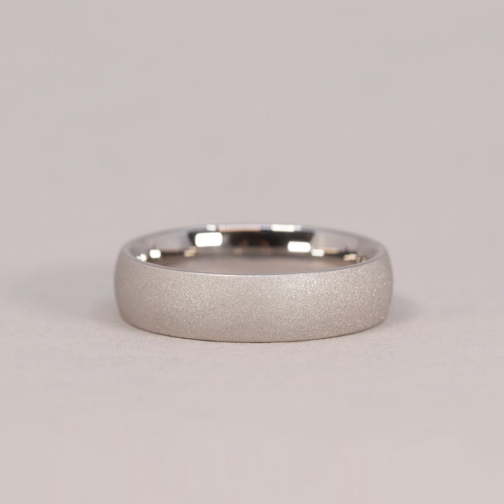 Stainless Steel Sandblasted Wedding Ring - The Ecclesfield Stainless Steel Rings