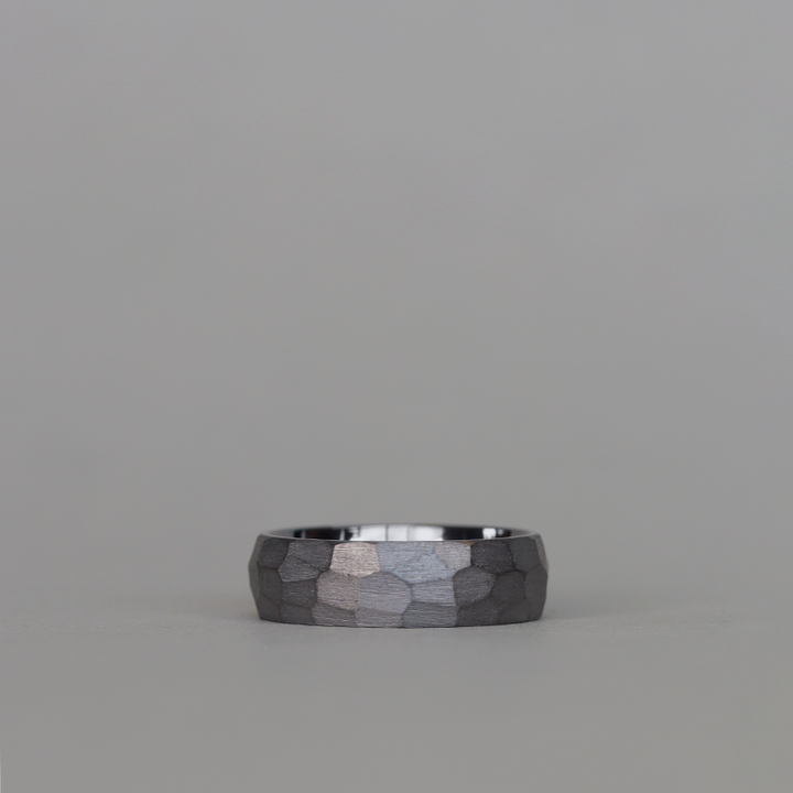 Hammered Effect Tantalum Wedding Ring - The Rivelin Valley Tantalum Rings