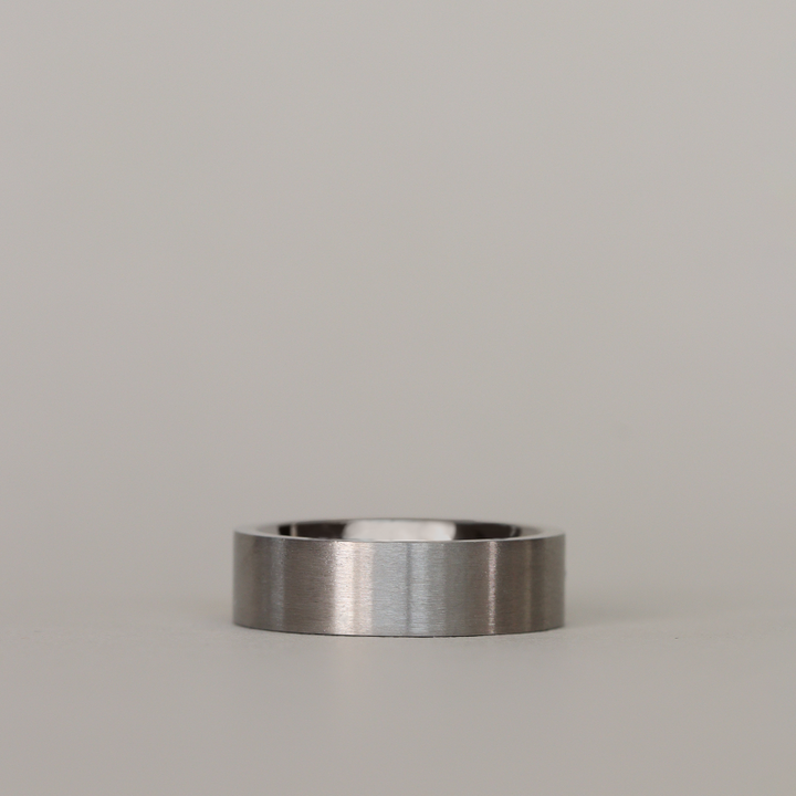 Flat Matt/Satin Titanium Wedding Ring - The Norfolk Ring Titanium Rings