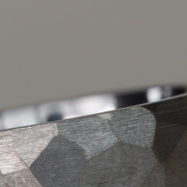 Hammered Effect Titanium Wedding Ring - The Rivelin Valley Titanium Rings