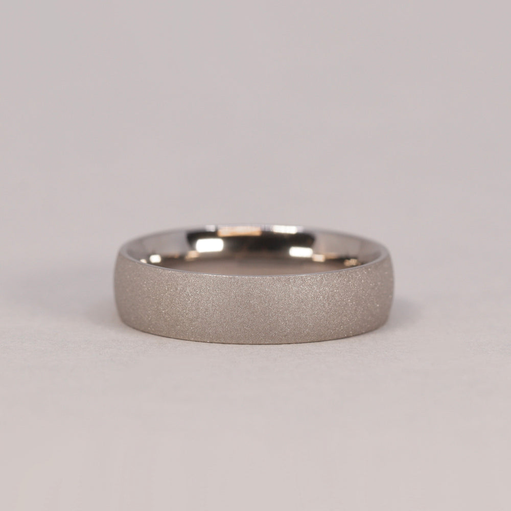 Titanium Sandblasted Wedding Ring - The Ecclesfield Titanium Rings