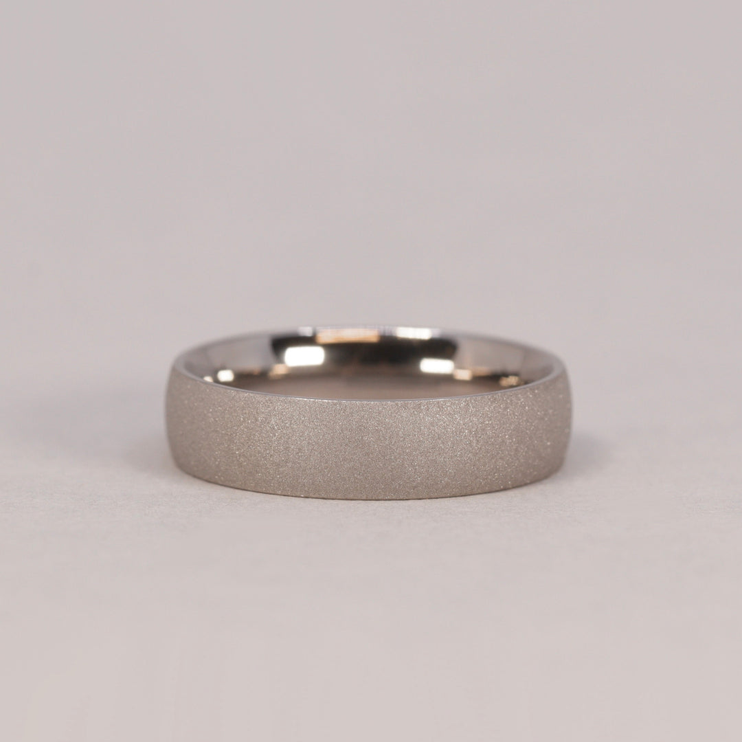 Titanium Sandblasted Wedding Ring - The Ecclesfield Titanium Rings