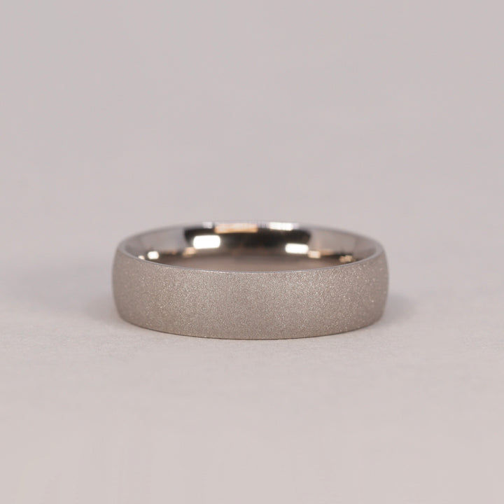 Titanium Sandblasted Wedding Ring - The Ecclesfield Titanium Rings