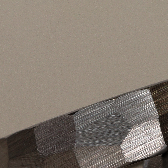 Hammered Effect Tungsten Wedding Ring - The Rivelin Valley Tungsten Rings