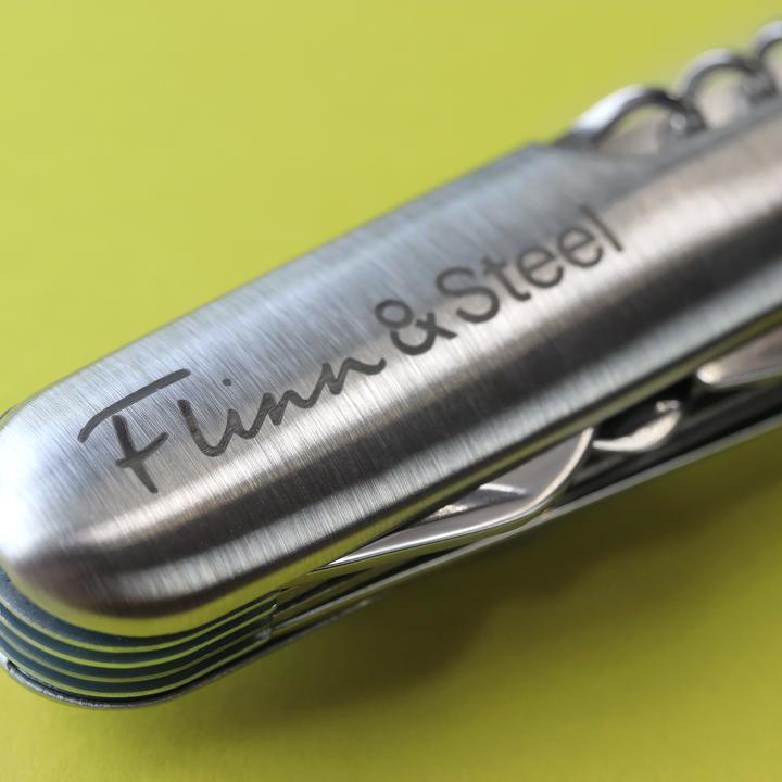 Reyt Good Gifts | Flinn & Steel Gift Bundle - Stainless Steel Multi-Tool Knife & 6oz Hipflask Gifts/Merch