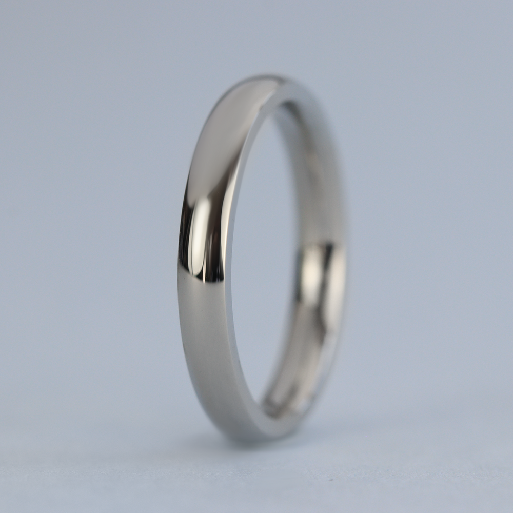 Matching Wedding Ring Set - Ruskin Green & Bingham - Polished Stainless Steel Court Fit Wedding Rings Wedding Ring Sets