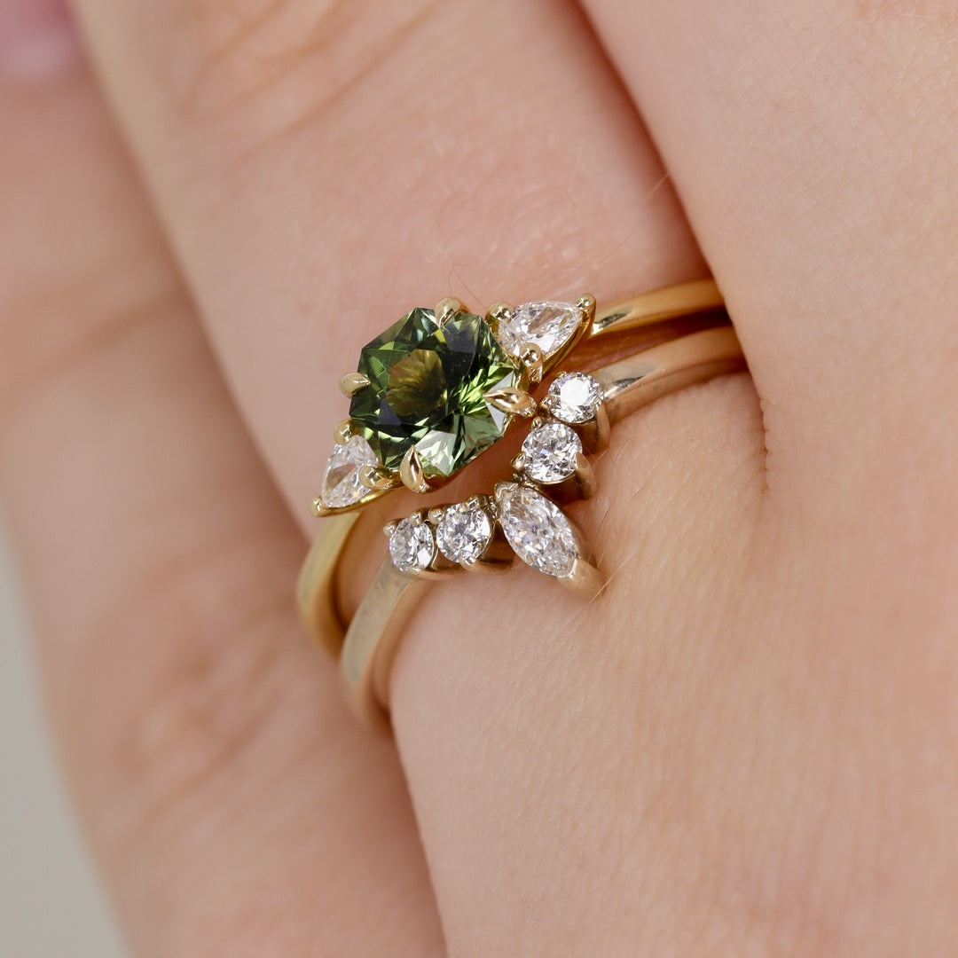 Winnie - Marquise Tiara Style Diamond Ring Petite - Made-To-Order Jessica Flinn Wedding Rings