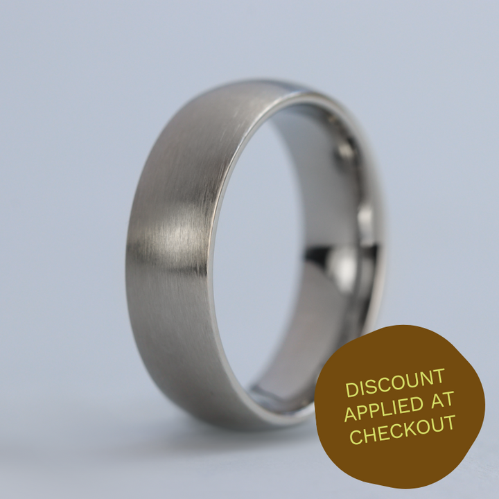 Stainless Steel Brushed Wedding Ring - The Millhouses
