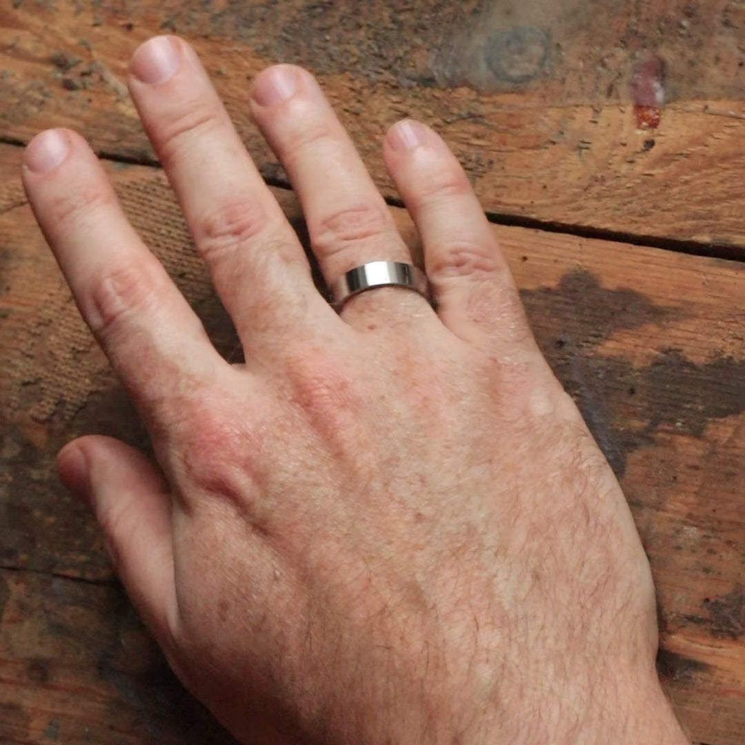 Stainless Steel Flat Polished Wedding Ring - The Hillsborough Stainless Steel Rings
