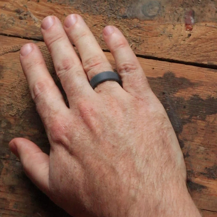 Silicone Grey 8.0mm Ring - The Sidekick Silicone Rings