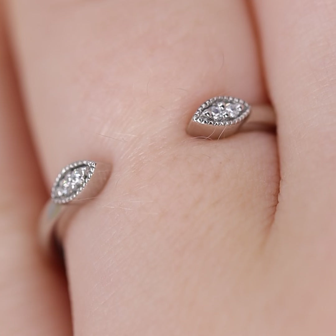 Athena - Diamond Set Cuff Ring - Made-to-Order Jessica Flinn Wedding Rings