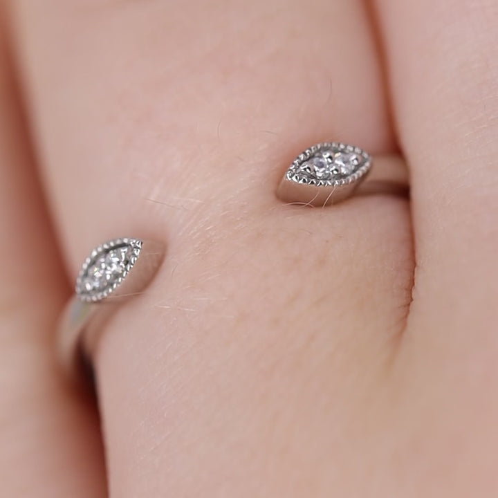 Athena - Diamond Set Cuff Ring - Made-to-Order Jessica Flinn Wedding Rings