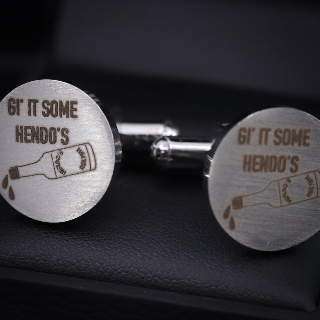 Stainless Steel Yorkshire Cufflinks 'Hendos'