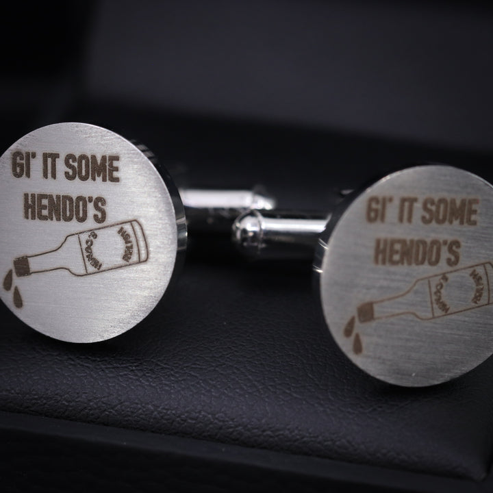 Stainless Steel Yorkshire Cufflinks 'Hendos'