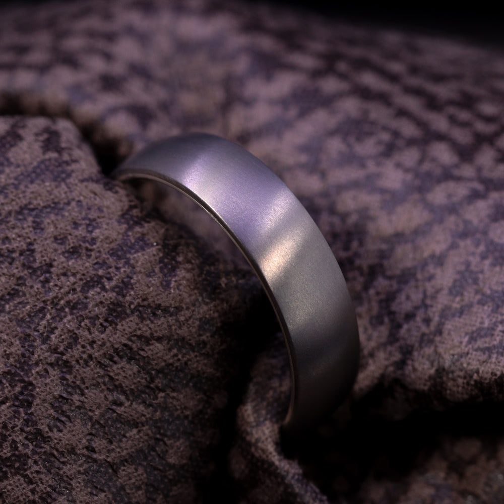 Titanium & Silver Wrap Wedding Ring - The Ladybower - Made-to-Order Titanium Rings