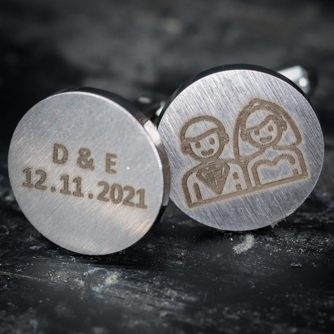 Personalised Stainless Steel Cufflinks